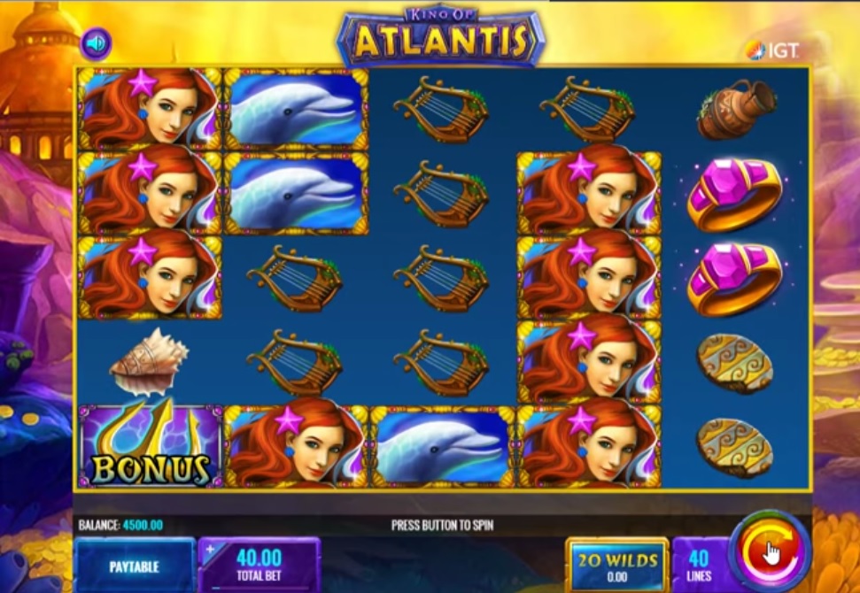 King of atlantis slot screenshot big